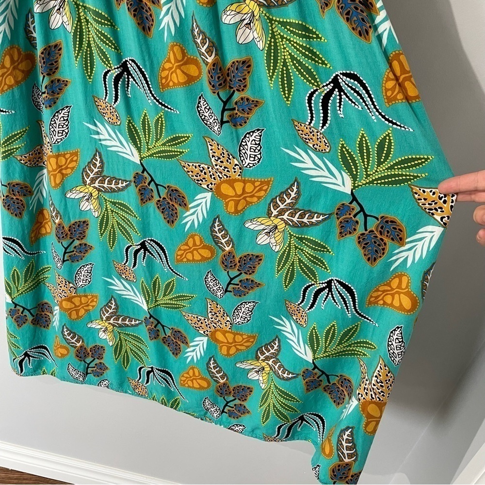 Suzanne Betro Tropical Print Summer Dress Womens M Multicolour Beach Vacation - Picture 3 of 10